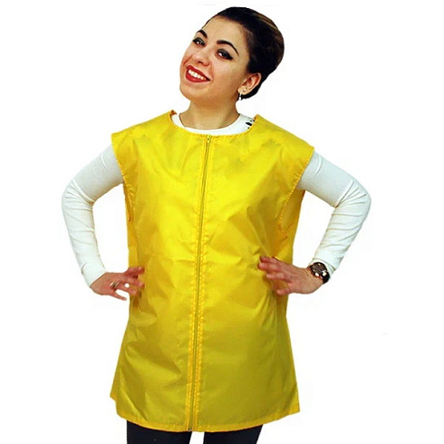 Жилетка промо на молнии желтая