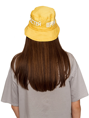 Панама желтая джинсовая