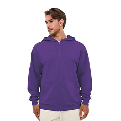 Толстовка на молнии фиолетовая