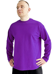 Лонгслив фиолетовый футер 2-х нитка