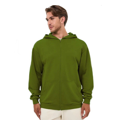 Толстовка на молнии хаки