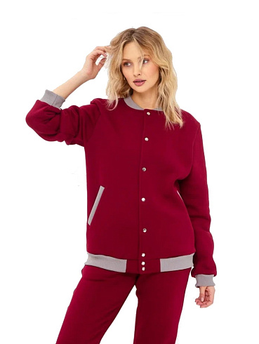 Классический бомбер унисекс на кнопках