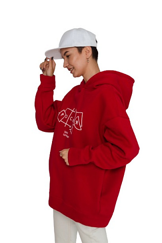 Толстовка оверсайз с капюшоном