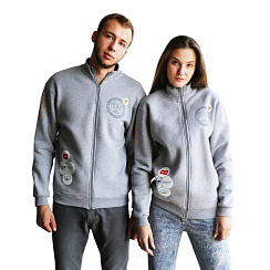 Толстовка на молнии без капюшона