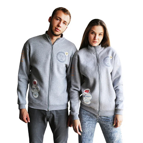 Толстовка на молнии без капюшона