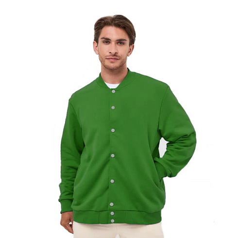 Бомбер унисекс зеленый