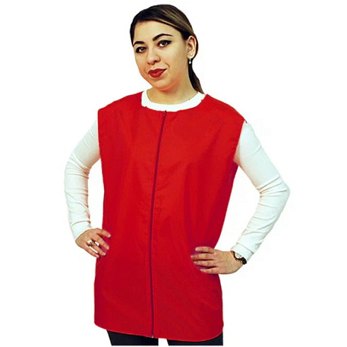 Жилетка промо на молнии красная