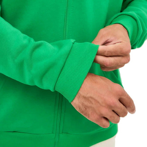 Толстовка на молнии зеленая