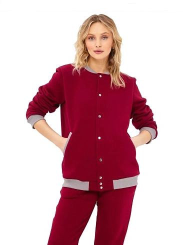 Классический бомбер унисекс на кнопках