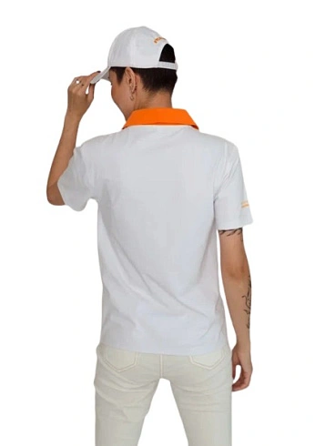 Рубашка поло комбинированная