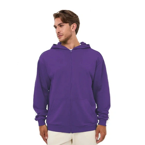 Толстовка на молнии фиолетовая