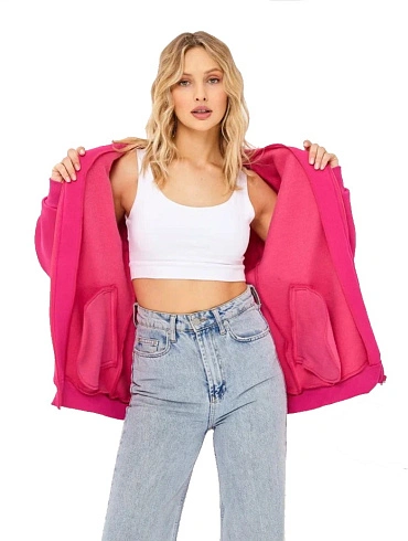 Толстовка на молнии с капюшоном