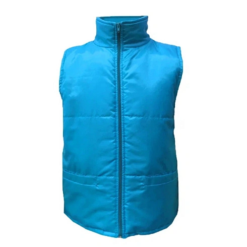 Жилетка эконом голубая