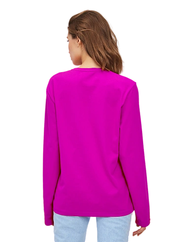 Лонгслив сирень кулирка