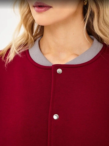 Классический бомбер унисекс на кнопках